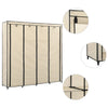 Cremefarbener Kleiderschrank Proica 175x45x170cm (mit 4 Fächern)