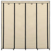 Cremefarbener Kleiderschrank Proica 175x45x170cm (mit 4 Fächern)