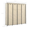 Cremefarbener Kleiderschrank Proica 175x45x170cm (mit 4 Fächern)