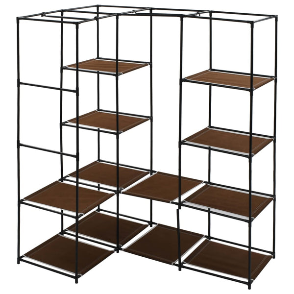 Brauner Eckkleiderschrank Voiniceni 130x87x169cm