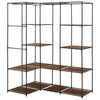 Brauner Eckkleiderschrank Voiniceni 130x87x169cm