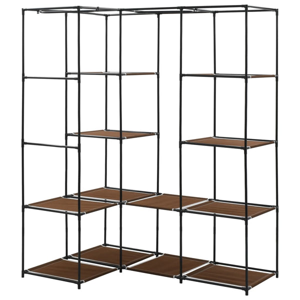 Brauner Eckkleiderschrank Voiniceni 130x87x169cm