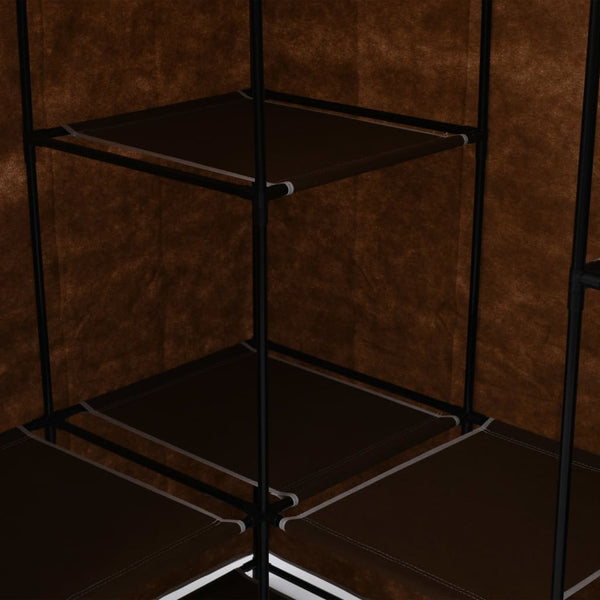 Brauner Eckkleiderschrank Voiniceni 130x87x169cm