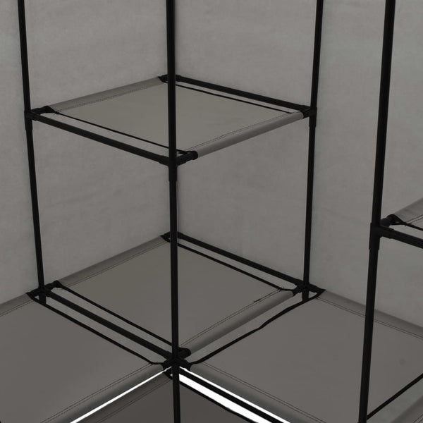 Harmaa kulmavaatekaappi Voiniceni 130x87x169cm