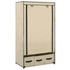 Cremefarbener Kleiderschrank Vencelino 87x49x159cm (Stoff)