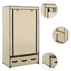 Cremefarbener Kleiderschrank Vencelino 87x49x159cm (Stoff)