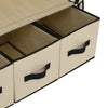 Cremefarbener Kleiderschrank Vencelino 87x49x159cm (Stoff)