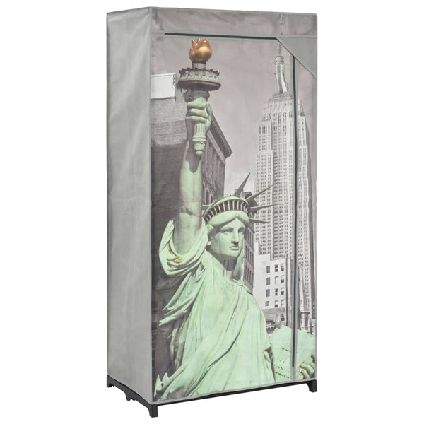 Vaatekaappi new york Orhideea 75x45x160cm (kangas)