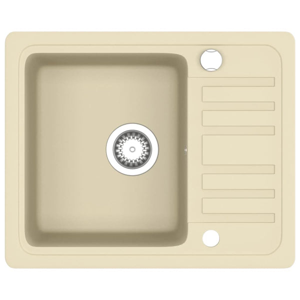 Beige Küchenspüle Renati (Granit)