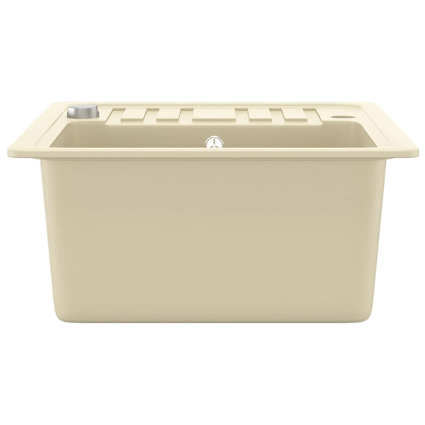 Beige Küchenspüle Renati (Granit)