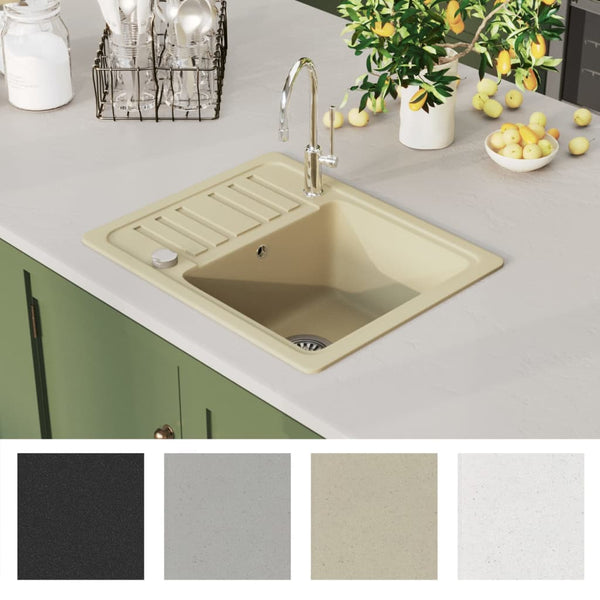 Beige Küchenspüle Renati (Granit)