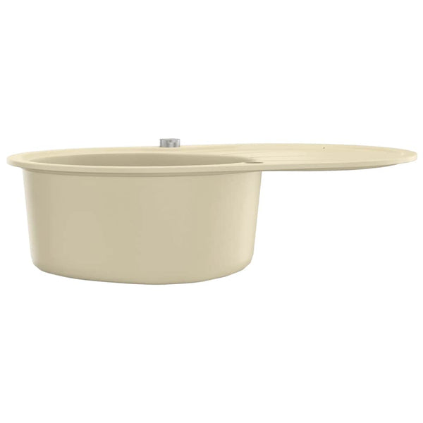 Beige Küchenspüle Imogen (Granit, oval)