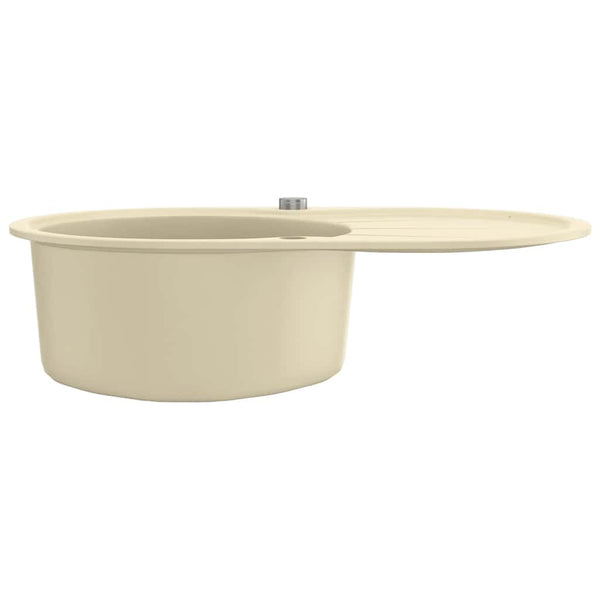 Beige Küchenspüle Imogen (Granit, oval)