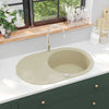 Beige Küchenspüle Imogen (Granit, oval)