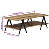 Couchtisch Gigina 115x60x40cm (recyceltes Holz)