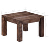 Couchtisch Eufarea 50x50x35cm (Mangoholz)