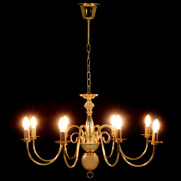 Kronleuchter Irofim in Gold (8 x E14 Glühbirnen)