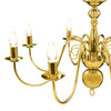 Kronleuchter Irofim in Gold (8 x E14 Glühbirnen)