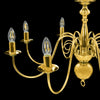 Kronleuchter Irofim in Gold (8 x E14 Glühbirnen)