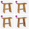 Teak-Hocker massiv