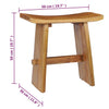 Teak-Hocker massiv