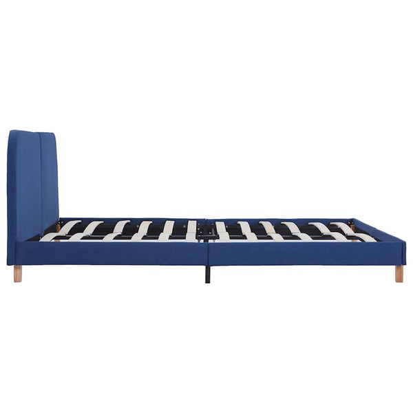 Blauer Bettrahmen Aloise 150x200cm (Stoff)