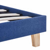 Blauer Bettrahmen Aloise 150x200cm (Stoff)