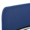 Blauer Bettrahmen Aloise 150x200cm (Stoff)