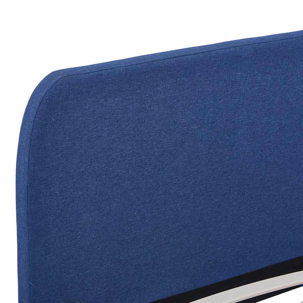 Blauer Bettrahmen Aloise 150x200cm (Stoff)