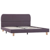 Graubraunes Bettgestell Aloise 135x190cm