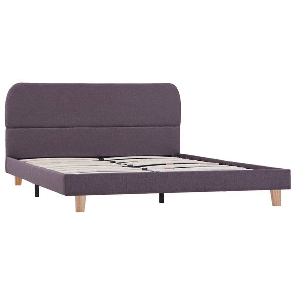 Graubraunes Bettgestell Aloise 135x190cm