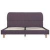 Graubraunes Bettgestell Aloise 135x190cm