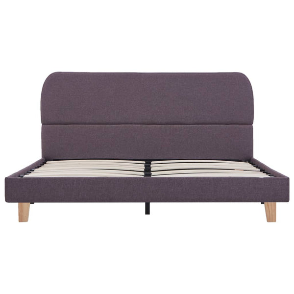 Graubraunes Bettgestell Aloise 135x190cm