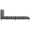 Graubraunes Bettgestell Aloise 135x190cm