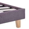 Graubraunes Bettgestell Aloise 135x190cm