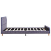 Hellgraues Bettgestell Gradea 135x190cm (Stoff)