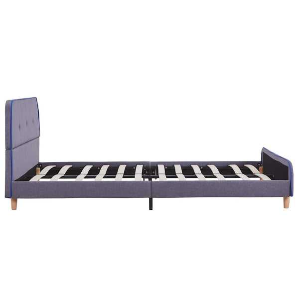 Hellgraues Bettgestell Gradea 135x190cm (Stoff)