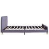 Hellgraues Bettgestell Gradea 150x200cm (Stoff)