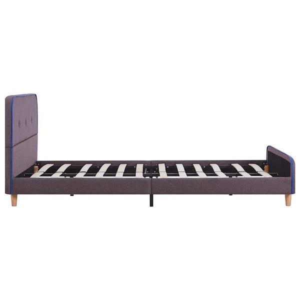 Grauesbraunes Bettgestell Gradea 135x190cm