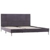 Graues Bettgestell Vicusor 135x190cm (Stoff)