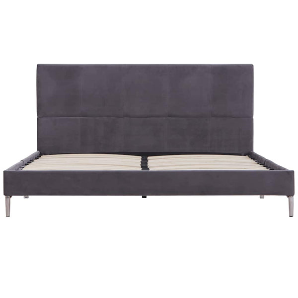 Graues Bettgestell Vicusor 135x190cm (Stoff)