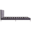 Graues Bettgestell Vicusor 135x190cm (Stoff)