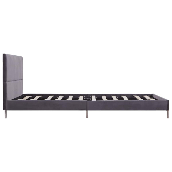 Graues Bettgestell Vicusor 135x190cm (Stoff)