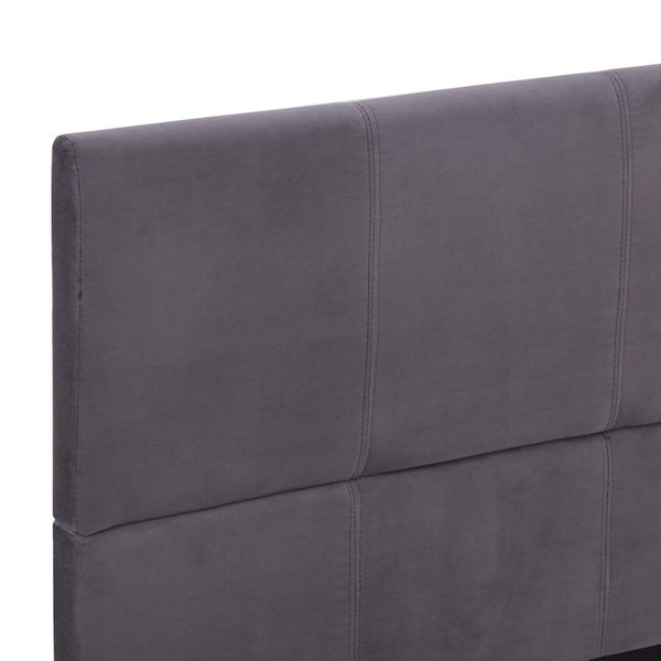 Graues Bettgestell Vicusor 135x190cm (Stoff)