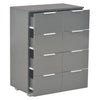 Harmaa senkki Terrie 60x35x80cm (puinen)