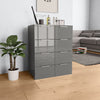 Harmaa senkki Terrie 60x35x80cm (puinen)