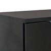 Schwarzes Sideboard Cadria 71x35x80cm (Spanplatte Hochglanz)
