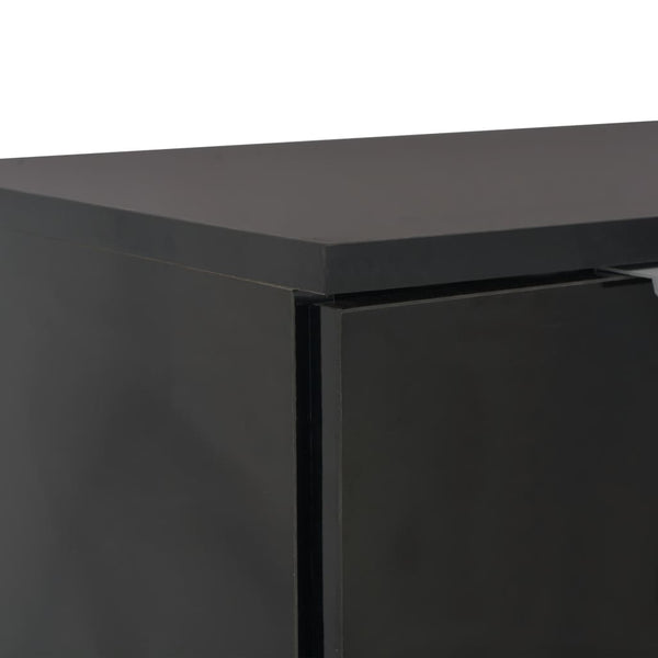 Schwarzes Sideboard Cadria 71x35x80cm (Spanplatte Hochglanz)