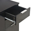 Schwarzes Sideboard Cadria 71x35x80cm (Spanplatte Hochglanz)