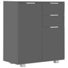 Graues Sideboard Cadria 71x35x80cm (Spanplatte)